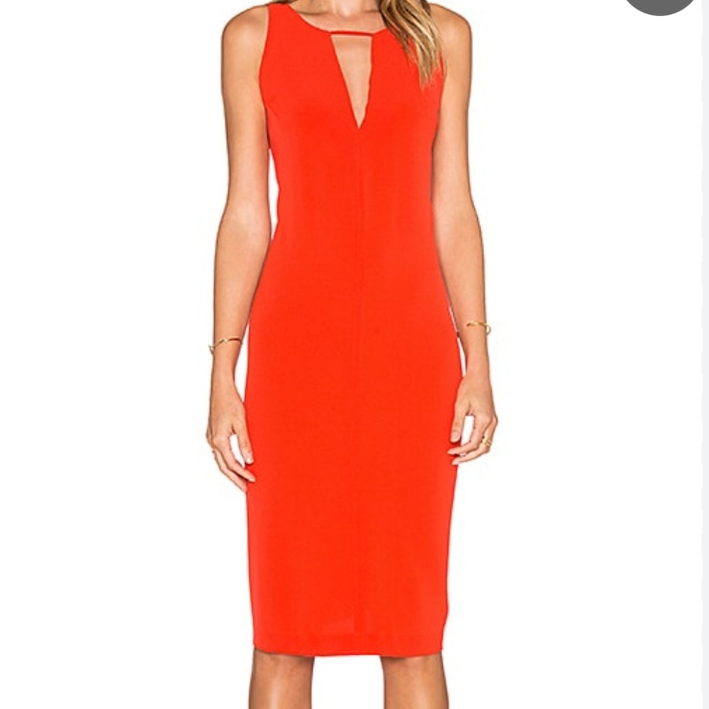 BB Dakota Vibrant Red Pencil Dress
